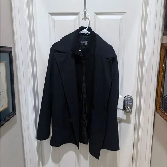 🧥 Kenneth Cole Reaction Men’s Wool-Blend Peacoat – Size Large